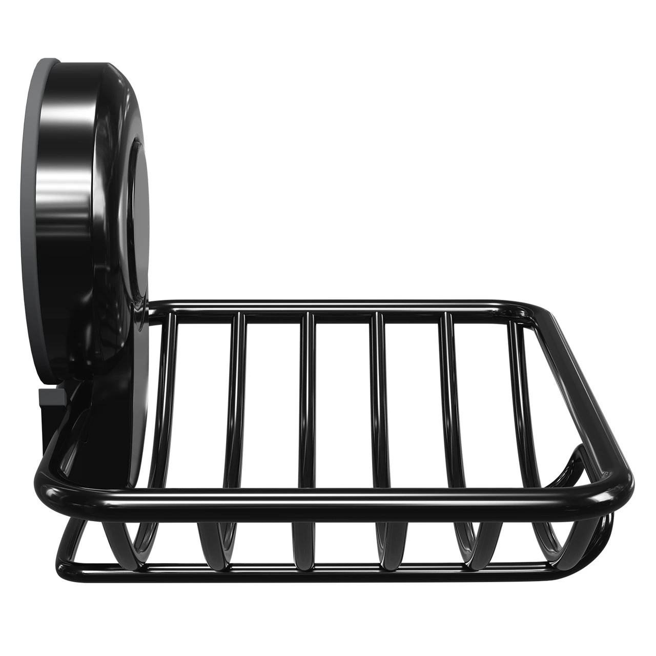 SuctionLoc Black Wall Mounted Soap Basket - Image 4