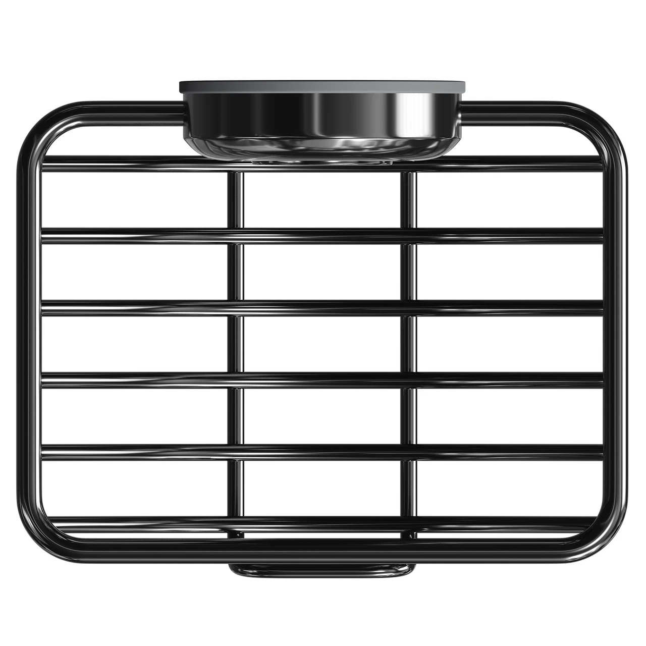 SuctionLoc Black Wall Mounted Soap Basket - Image 5