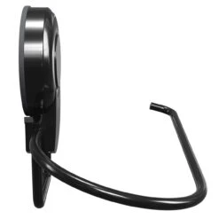 SuctionLoc Black Wall Mounted Toilet Roll Holder -Bathroom Accessories Store suctionloc black wall mounted toilet roll holder side 40513.1658132862