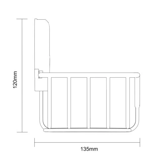 SuctionLoc Chrome Wall Mounted Rectangular Basket - Image 6