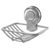SuctionLoc Chrome Wall Mounted Soap Basket