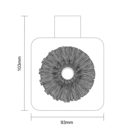 Taurus Polished Chrome And Frosted Glass Wall Mounted Toilet Brush And Holder - Image 6