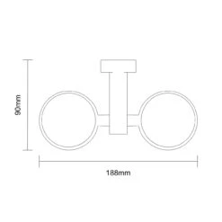 Virgo Polished Chrome And White Ceramic Wall Mounted Double Bathroom Tumbler -Bathroom Accessories Store virgo polished chrome and white ceramic wall mounted double bathroom tumbler line top 31576.1652444698