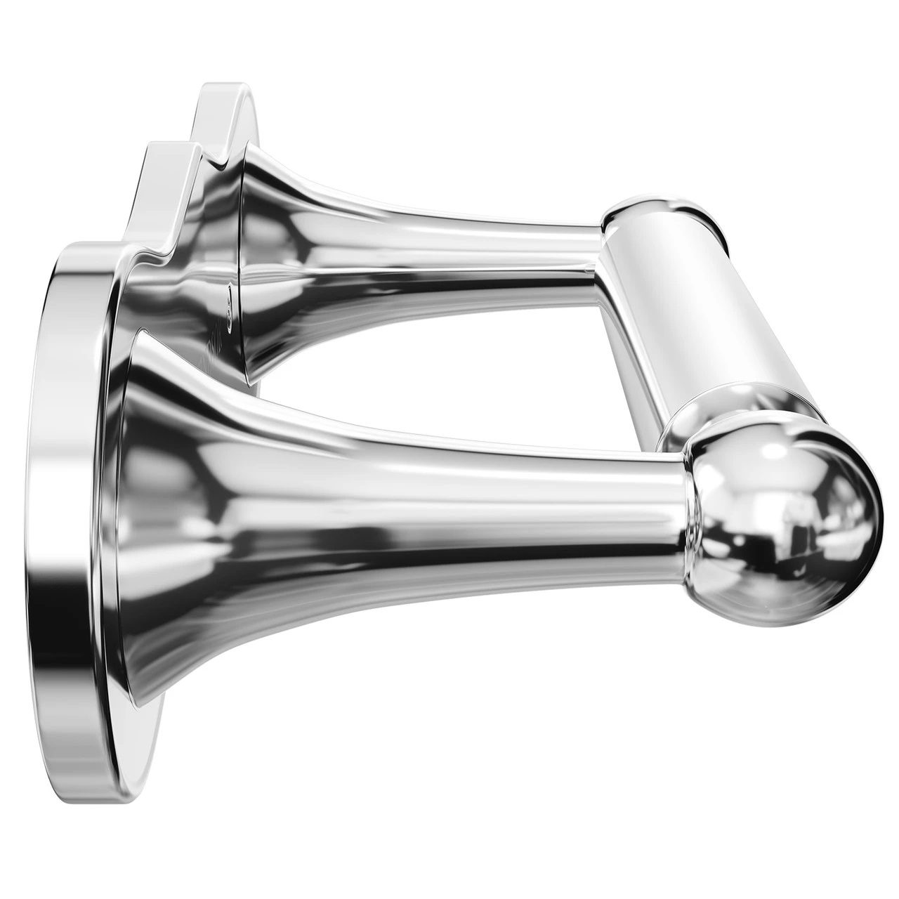 Windsor. Windsor 1930 Traditional Polished Chrome Wall Mounted Double Post Toilet Roll Holder - Image 4