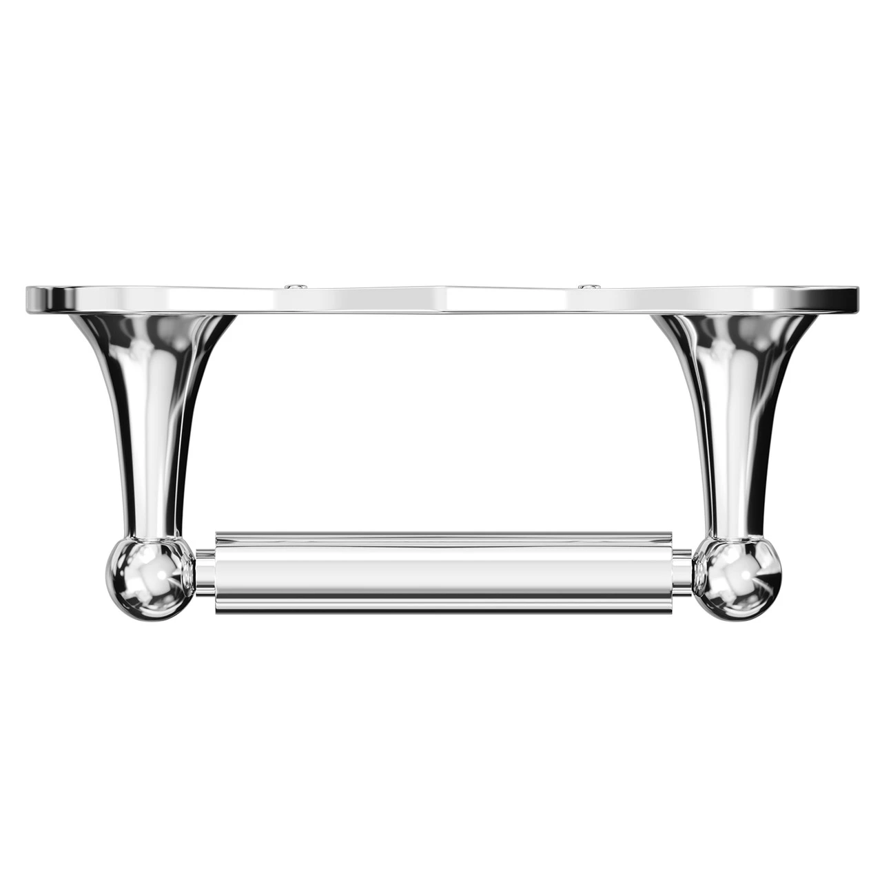 Windsor. Windsor 1930 Traditional Polished Chrome Wall Mounted Double Post Toilet Roll Holder - Image 5