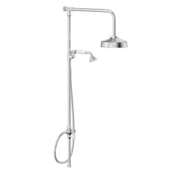 Windsor. Windsor Traditional Polished Chrome Rigid Riser Kit With Diverter -Bathroom Accessories Store windsor traditional polished chrome rigid riser kit with diverter left 65046.1652444102